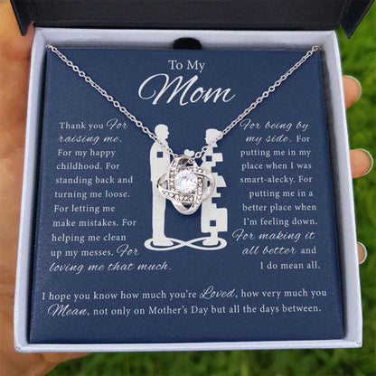 Merci de m'avoir élevé, collier pour maman, cadeau d'anniversaire pour maman, cadeaux pour la fête des mères