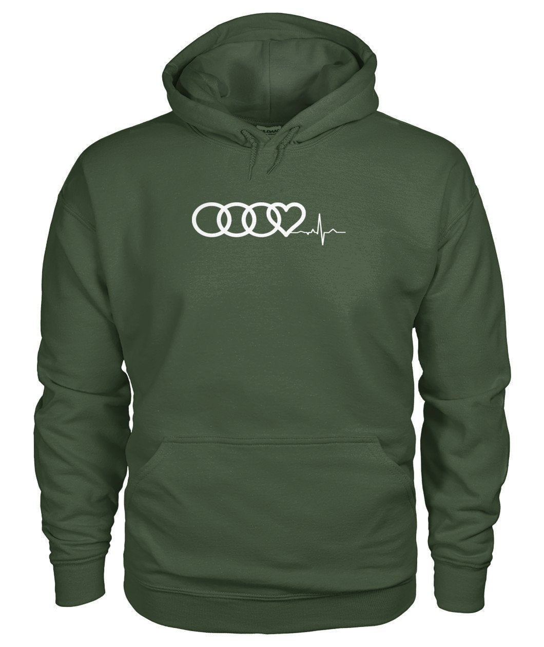 Audi Hoodie Heart Beat Gildan