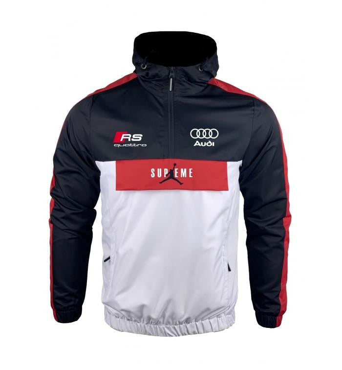 Audi RS Tricolor Color Block Windbreaker Tracksuit