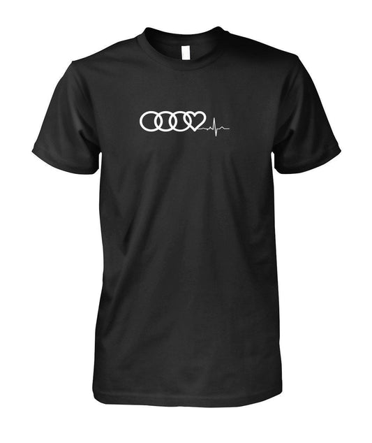 T-SHIRT unisexe en coton Audi Heart Beat