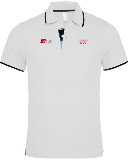 Polo Audi RS pour homme avec col bordé