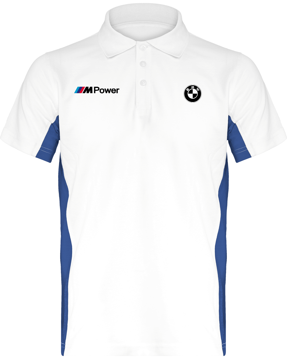 BMW Polo Bicolore Herren Flag