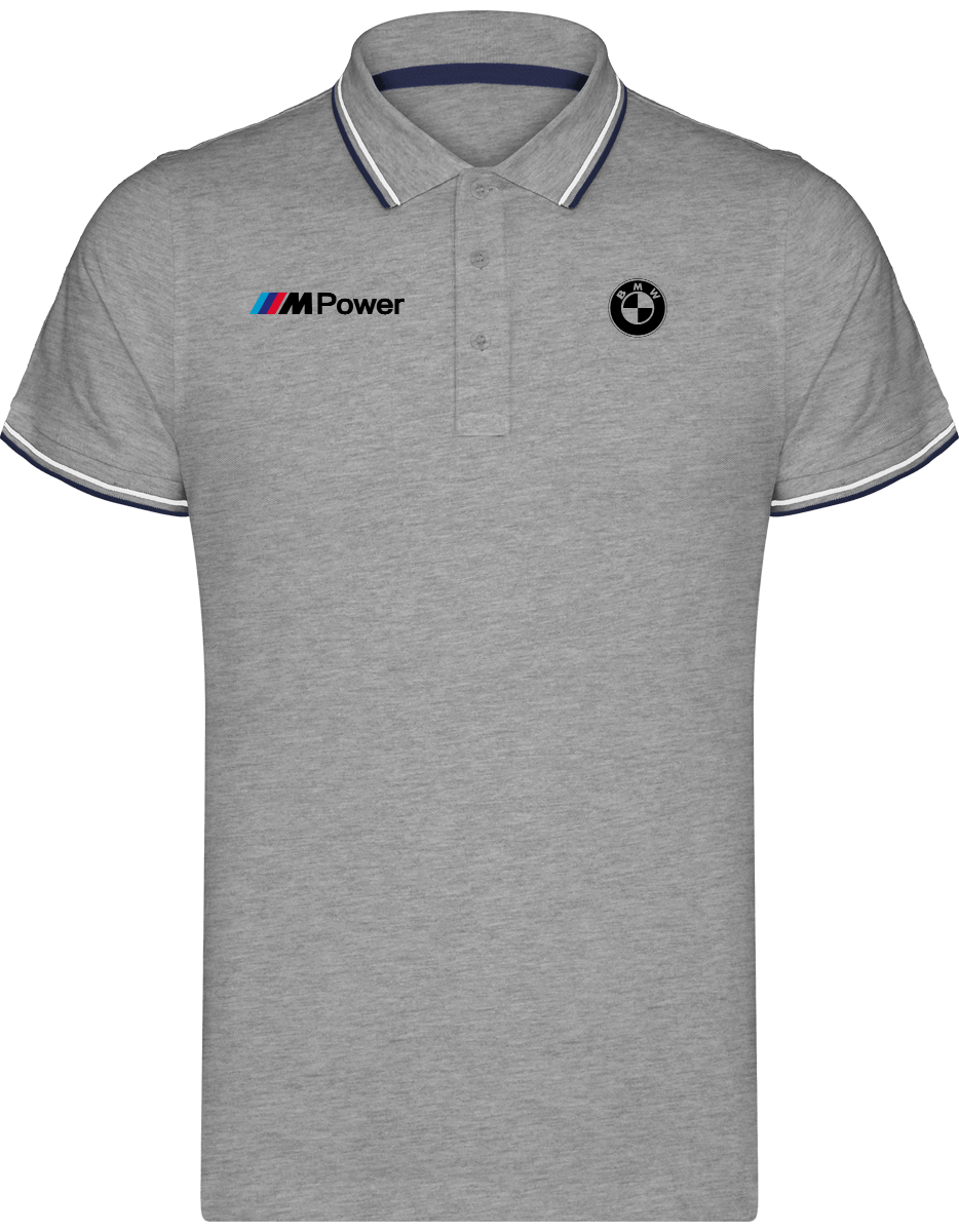 BMW Polo Shirt Maille Piquées 2 bandes