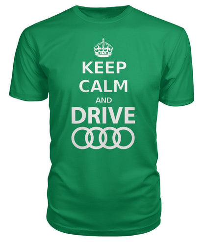 keep Calm and drive Audi Premium Unisex Tee