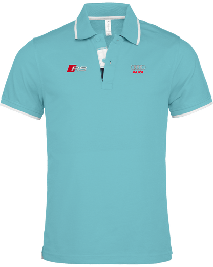 Polo Audi RS pour homme avec col bordé