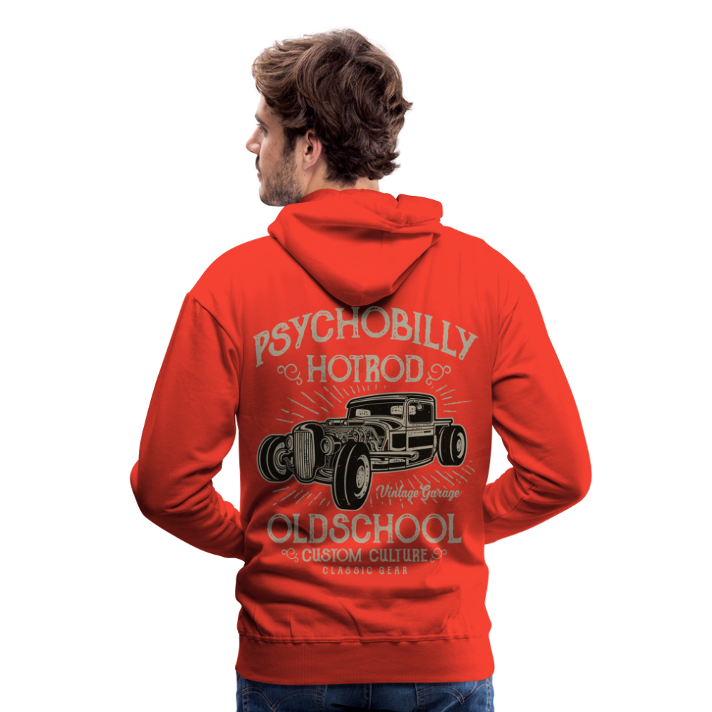 Psychobilly hotrod Men’s Premium Hoodie - red