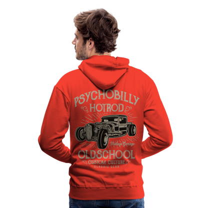 Psychobilly hotrod Men’s Premium Hoodie - red