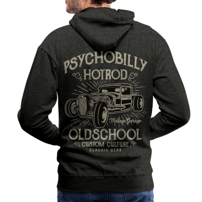 Psychobilly hotrod Men’s Premium Hoodie - charcoal grey