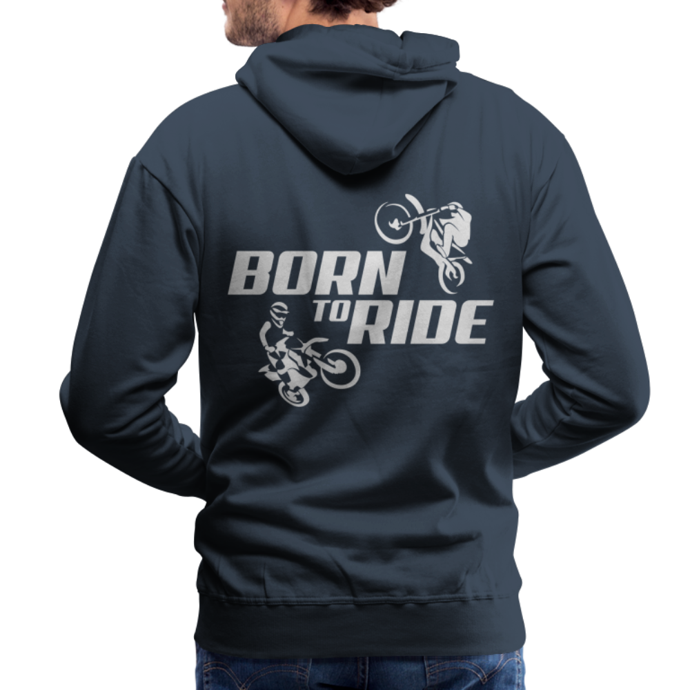 Born to Ride Motocross Men’s Premium Hoodie - navy