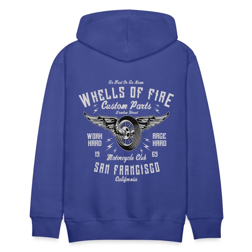 Wheels of fire Motorcycle Club Men’s Premium Hoodie - royal blue