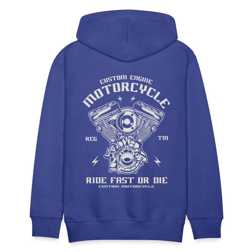 Ride Fast or Die Motorcycle Men’s Premium Hoodie - royal blue