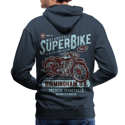 Super Bike Motorcycle Men’s Premium Hoodie - navy