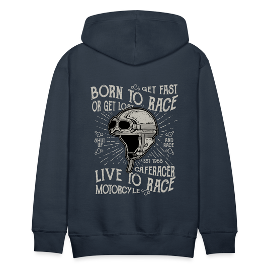 Born to Race Car's Men’s Premium Hoodie - navy