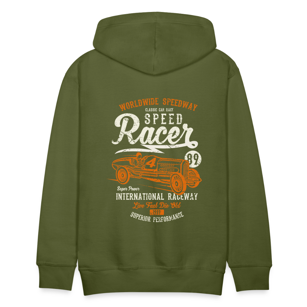 Speed Racer Men’s Premium Hoodie - olive green