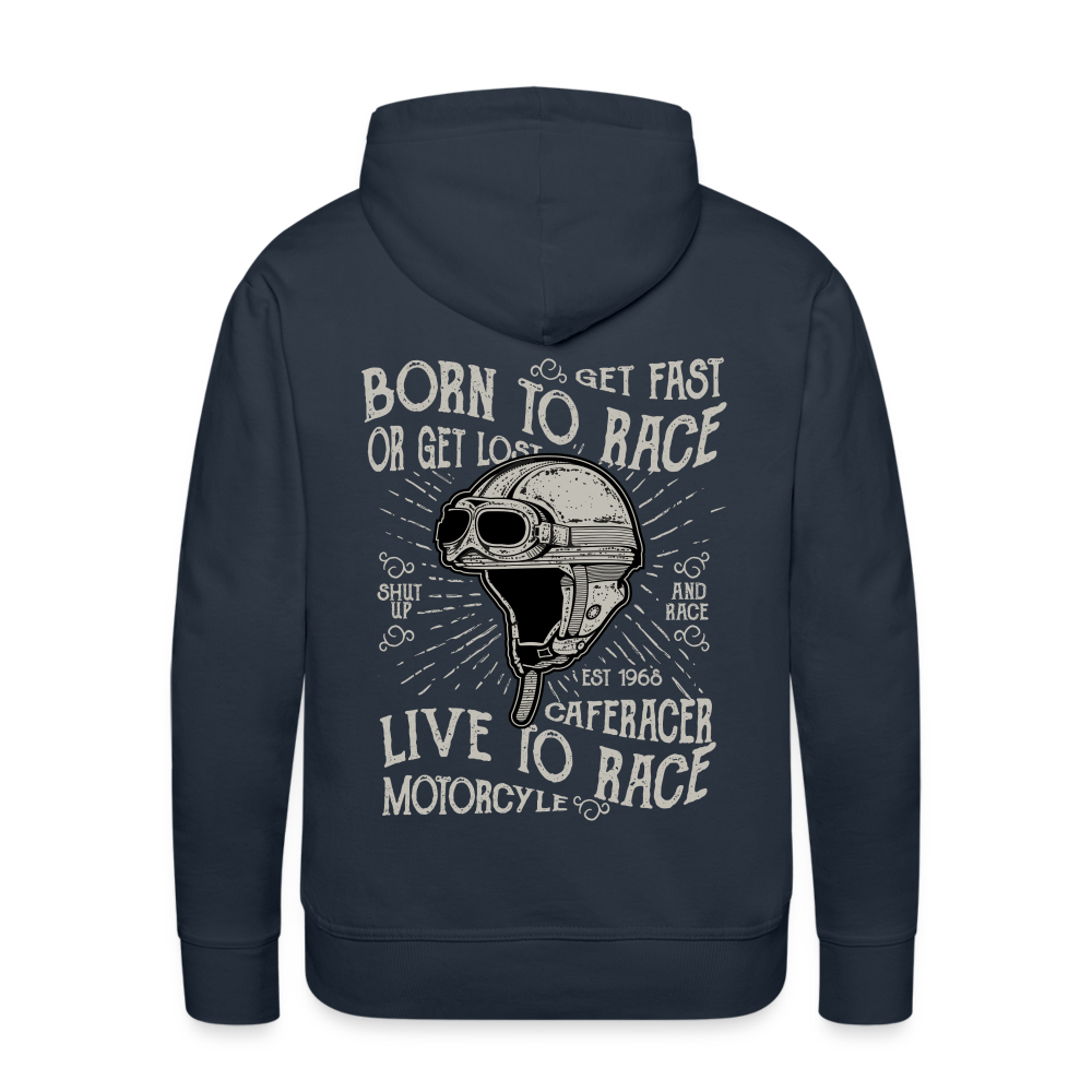 Born to Race Car's Men’s Premium Hoodie - navy