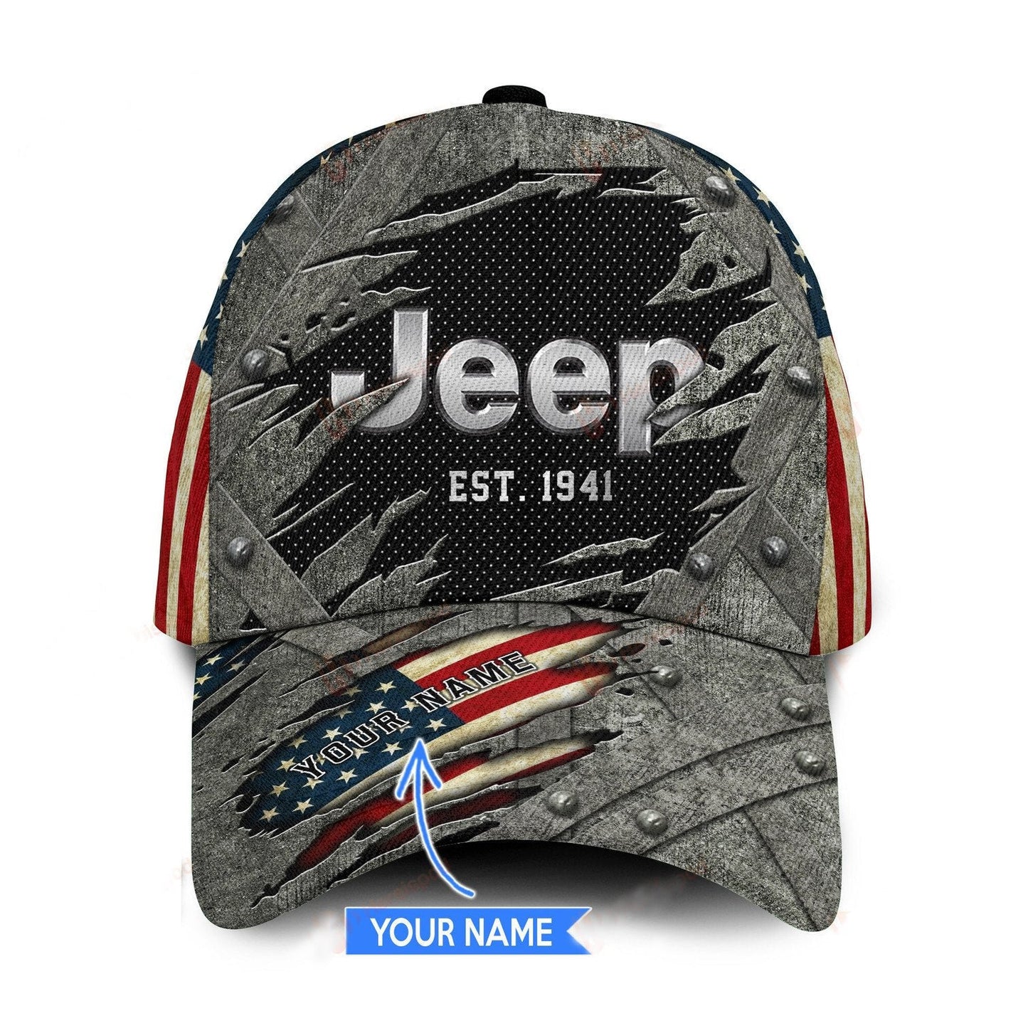 Custom Name Jeep Classic Cap For Men And Women V50