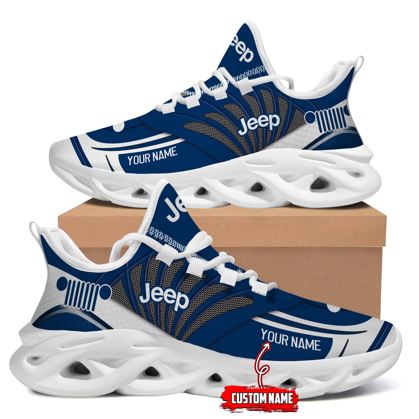 Jeep Shoes Jeep Personalized Breathable Chunky Sneakers