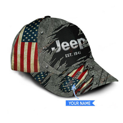 Custom Name Jeep Classic Cap For Men And Women V50