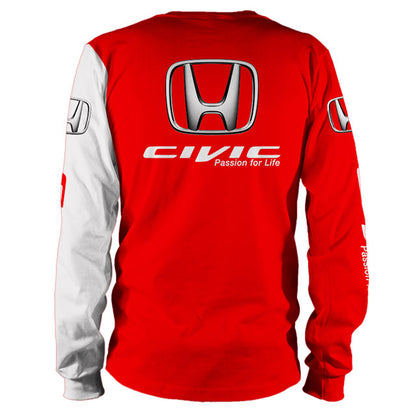 Sweats à capuche unisexes Honda SKLT T-shirts Nom personnalisé imprimé sur toute la surface V14