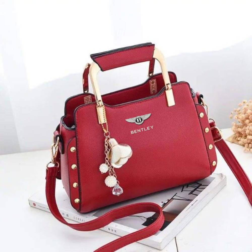 Bentley Genuine Leather Women Handbag-bag-Driver Apparel-Red-Driversapparel.com