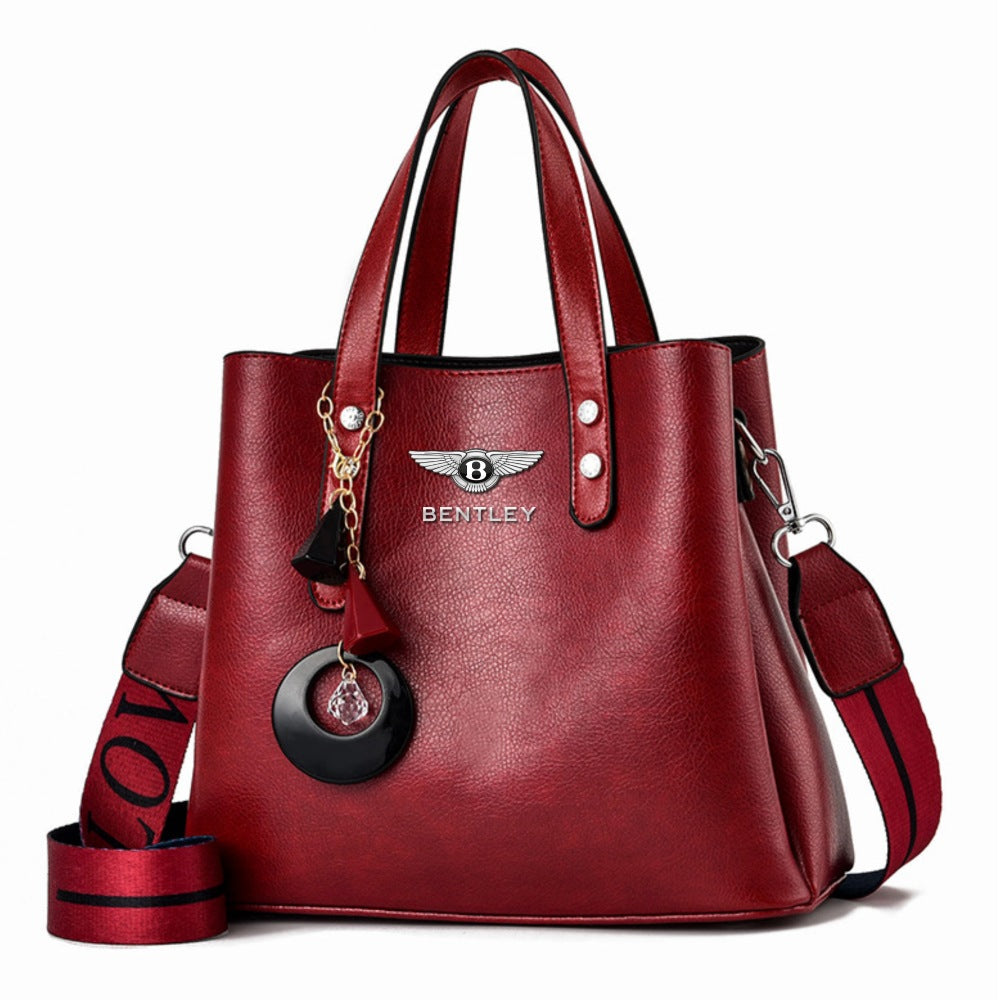 Bentley Luxury Leather Women Handbag-bag-Driver Apparel-Marron-Driversapparel.com