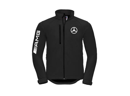 Veste style moto softshell AMG Mercedes sans capuche