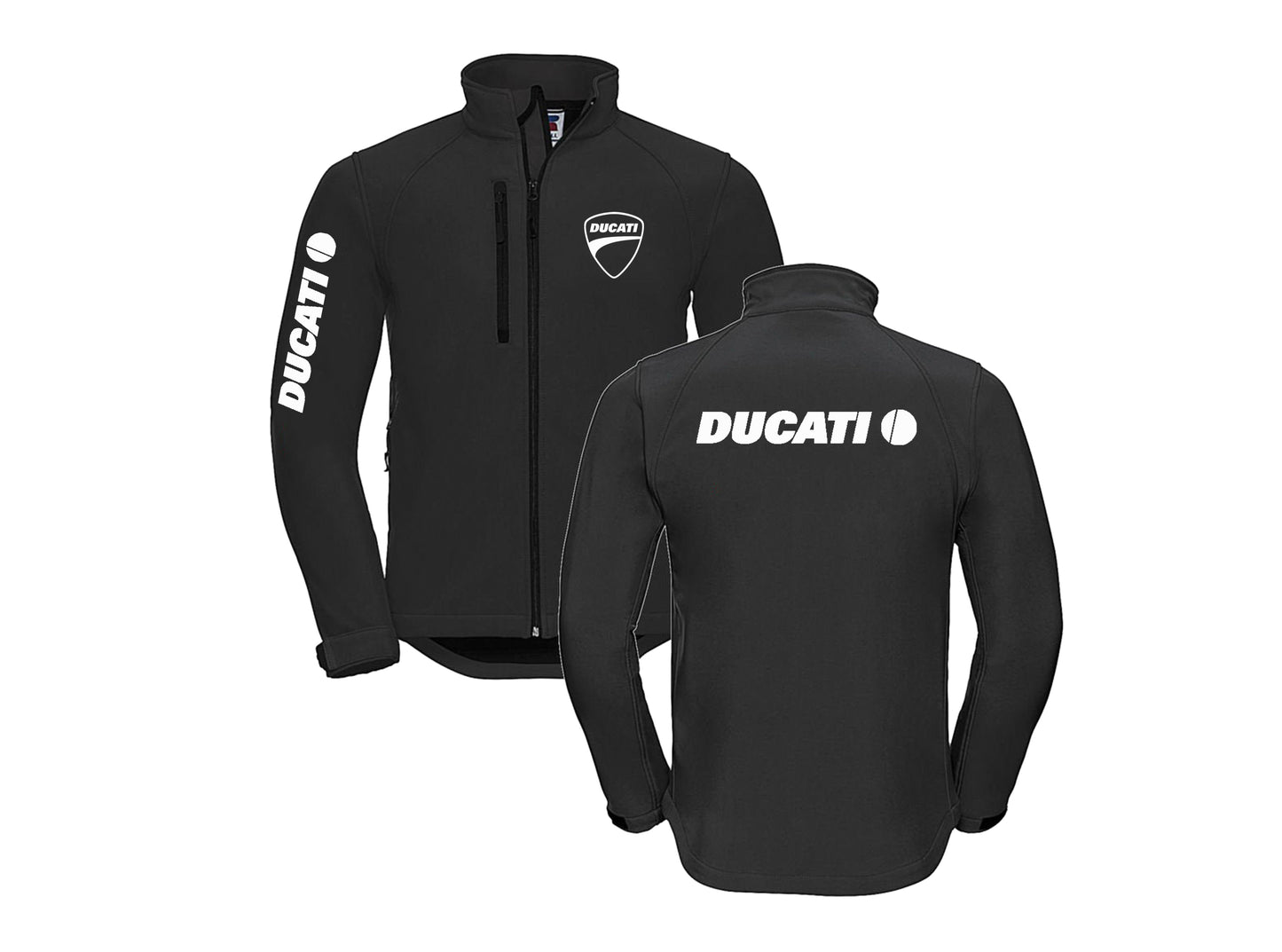 Veste style moto Ducati Soft Shell sans capuche