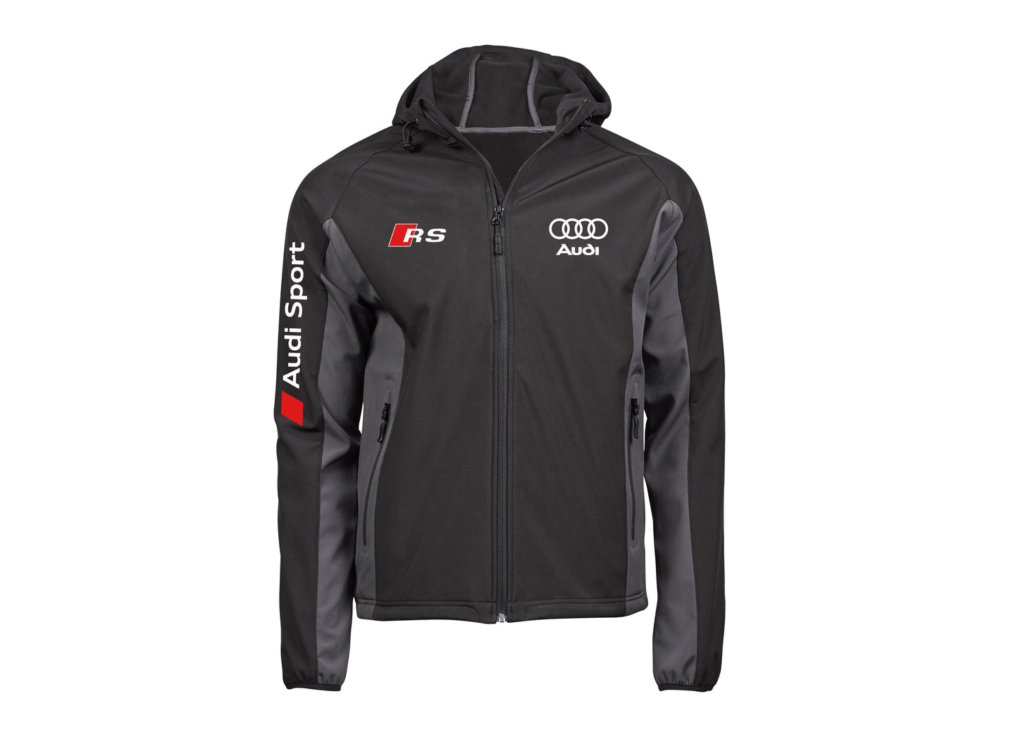 Veste Soft Shell bicolore Audi avec capuche