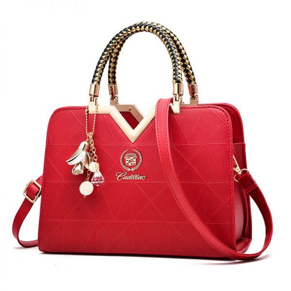 Cadillac Spring Women’s Luxury Handbag-bag-Driver Apparel-Red-Driversapparel.com