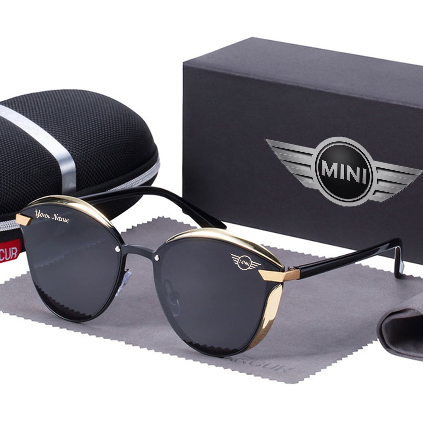 Customize Your Name with Mini Cooper Women’s Polarized Glasses-Driver Apparel-Driversapparel.com