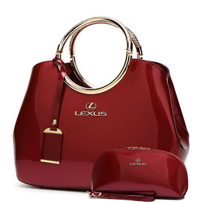 Lexus Deluxe Women Handbag With Free Matching Wallet-bag-Driver Apparel-Red-Driversapparel.com