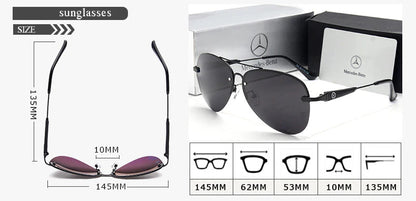 Mercedes Aviator Polarized Sunglasses-Driver Apparel-Driversapparel.com