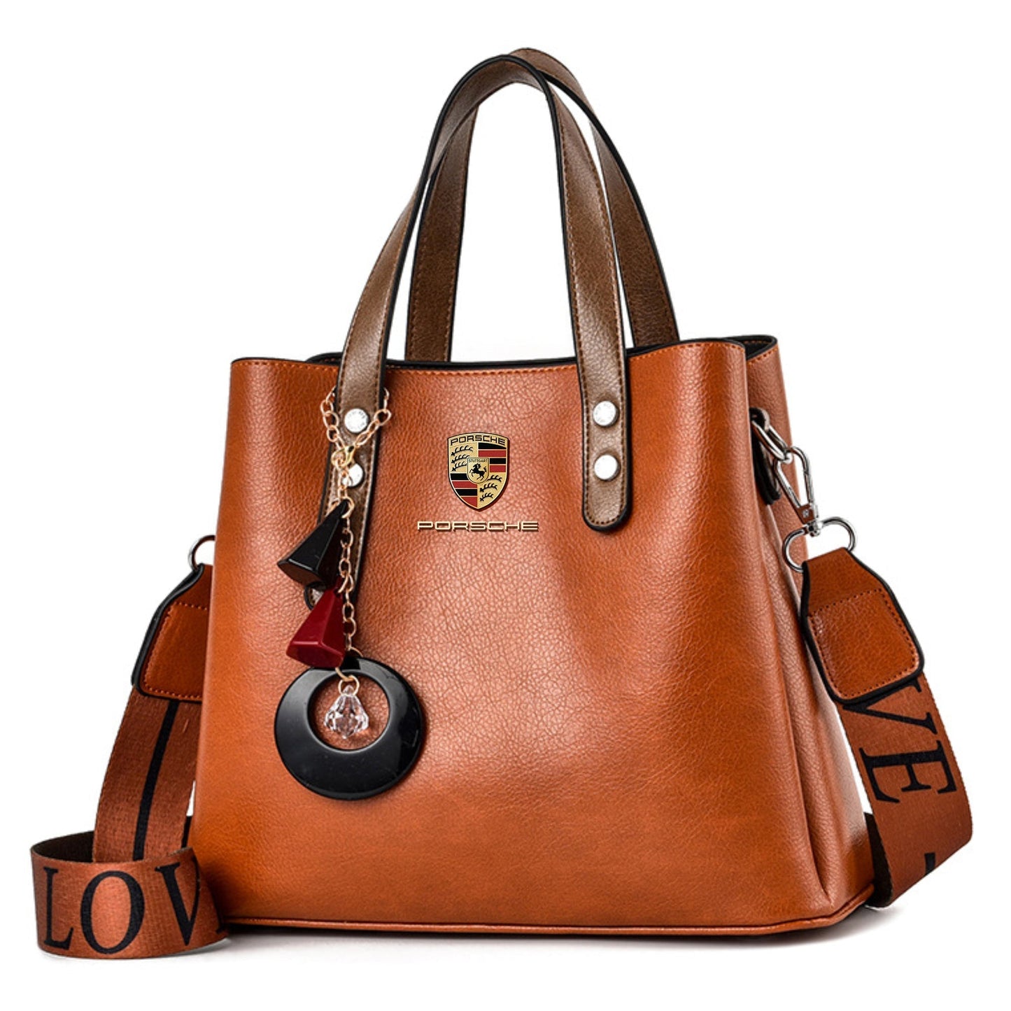 Porsche Purse Porsche Luxury Leather Women's Bags-bag-Driver Apparel-Brown-Driversapparel.com