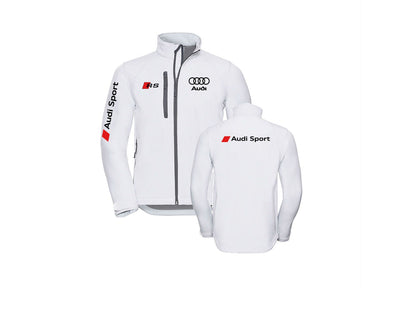 Veste style moto Audi Soft Shell sans capuche