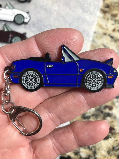 Porte-clés NA Miata MX5 avec roues BBS