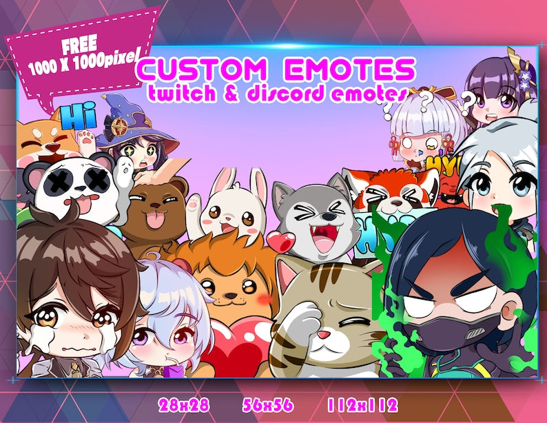 Chibi Emotes for Twitch and Discord Streamers_driver_clothing_drivi.store