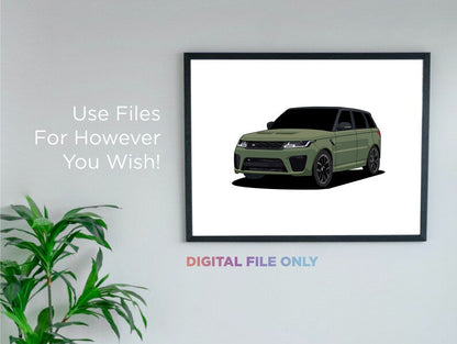 Range Rover Car Pack: Digital Automotive Vectors_driver_clothing_drivi.store