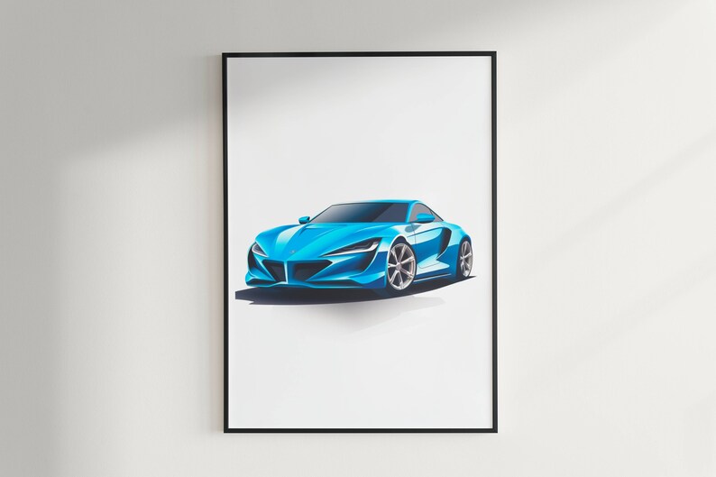 Minimalist Sports Car Prints