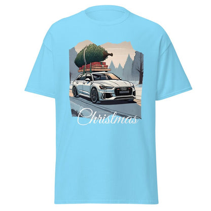 T-shirt festif pour homme avec voiture Audi