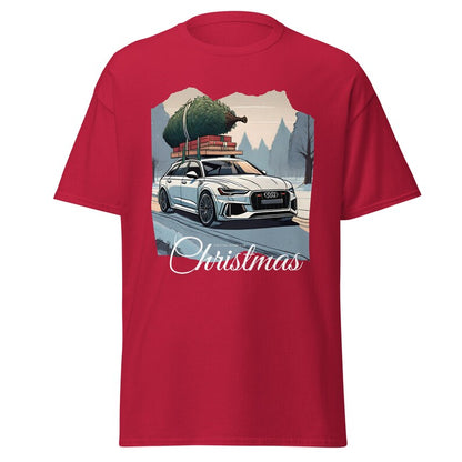 T-shirt festif pour homme avec voiture Audi