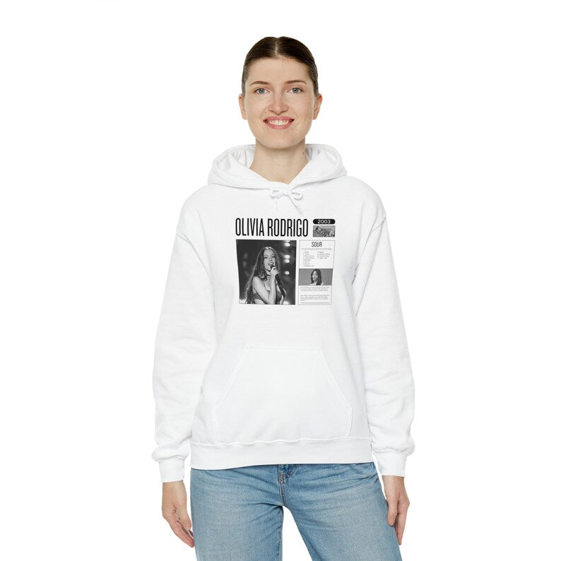 Sour Hoodie: Vintage Album Cover Sweatshirt for Pop Fans