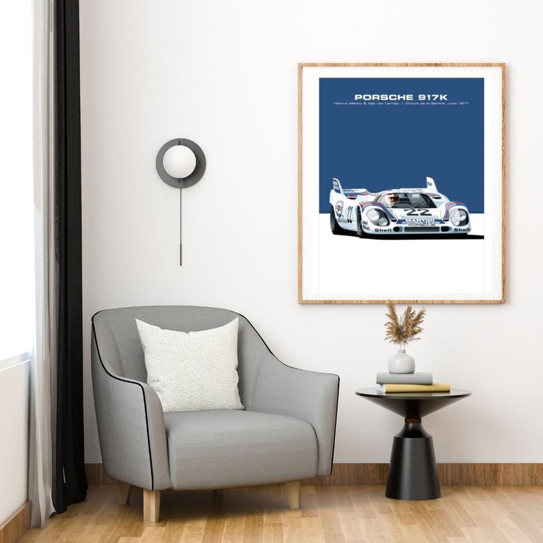 Porsche 917K Le Mans 71 Race Car Art Print