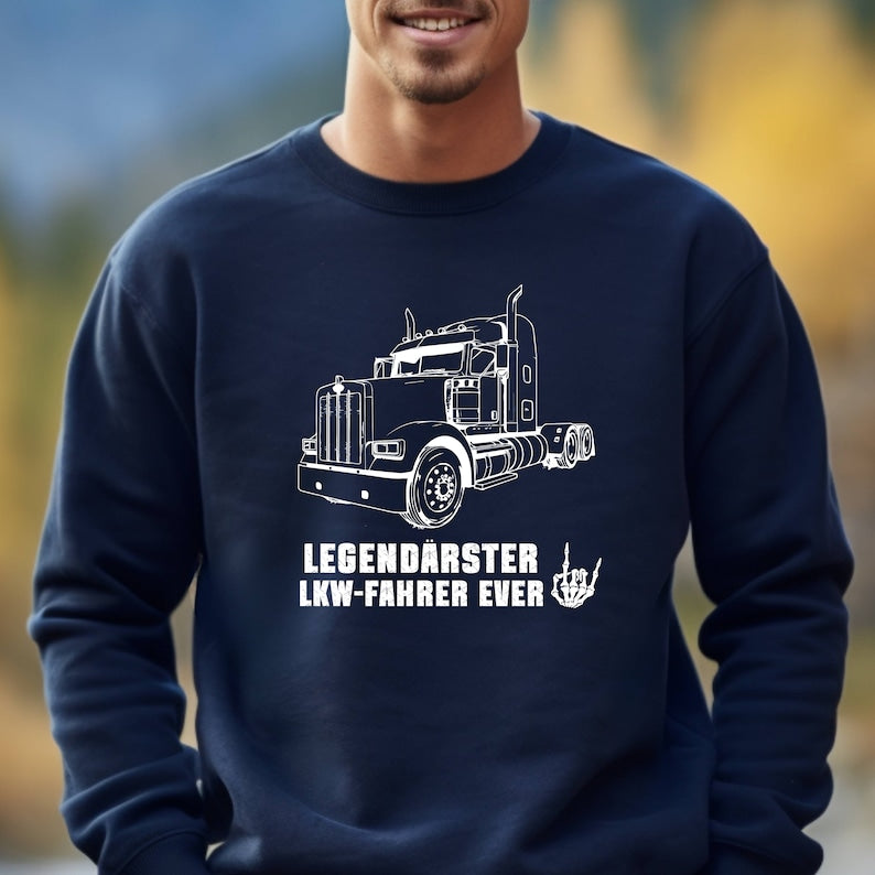 Sweat-shirt de Noël confortable pour le meilleur camionneur de tous les temps