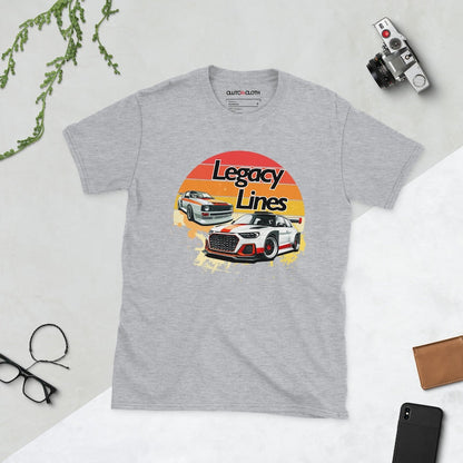 Audi S Rally: Retro Sunset Car Enthusiast Shirt_driver_apparel_drivi.store