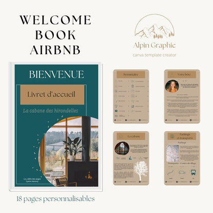 Livre de bienvenue Airbnb 100% personnalisable