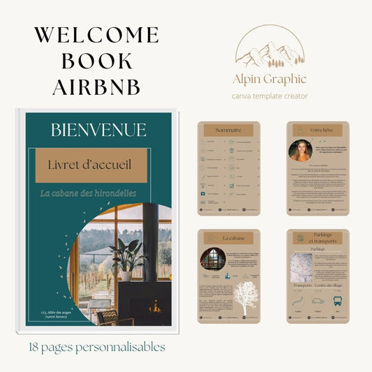 Livre de bienvenue Airbnb 100% personnalisable