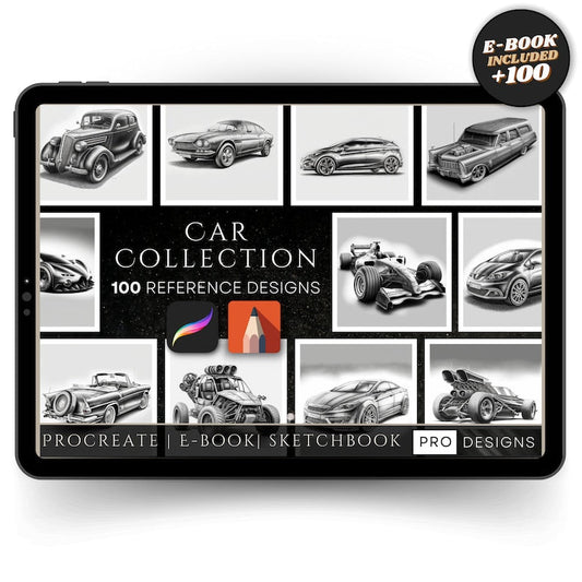 Collection de pinceaux Procreate pour voitures : améliorez votre art automobile