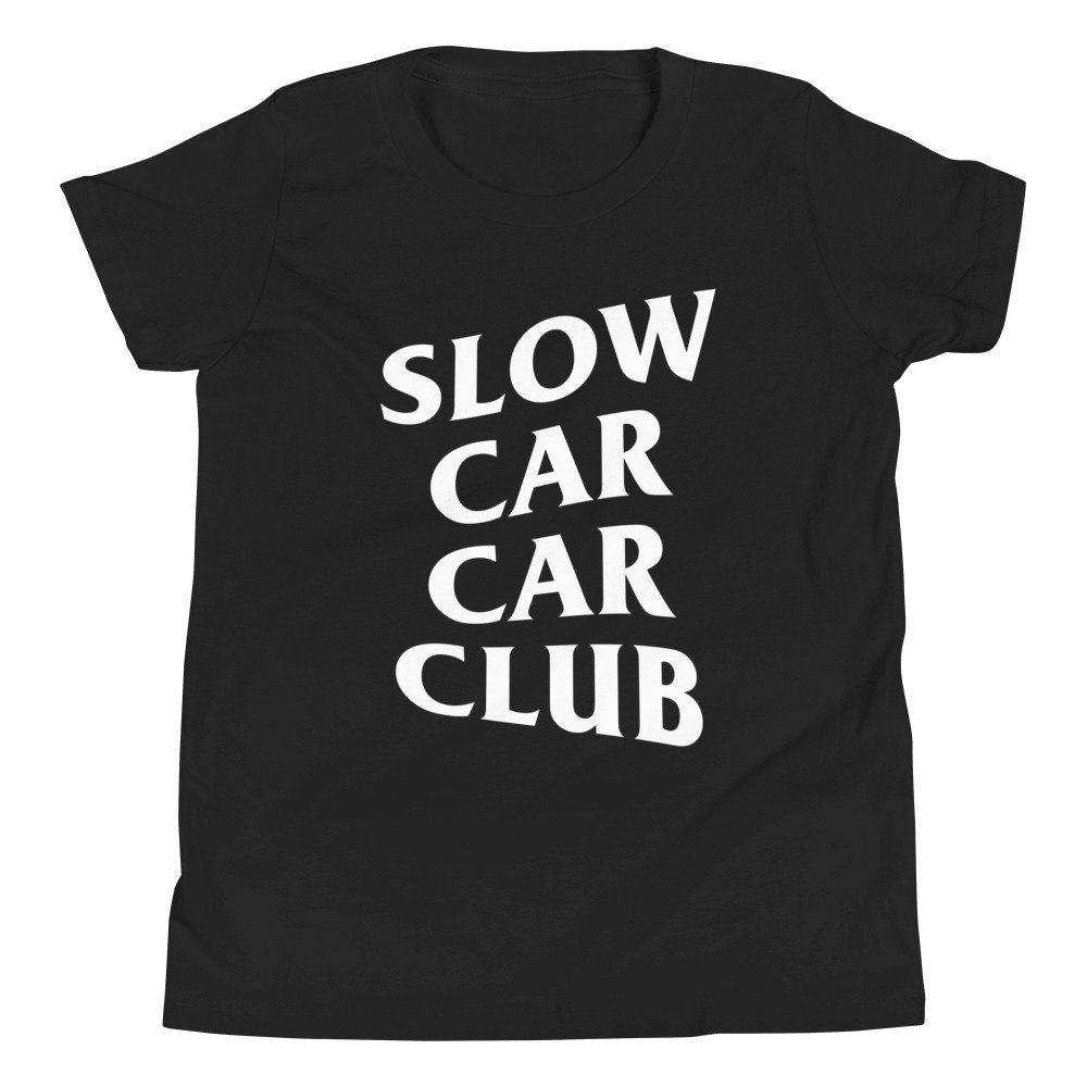 Slow Car Car Club Youth Short Sleeve T-Shirt