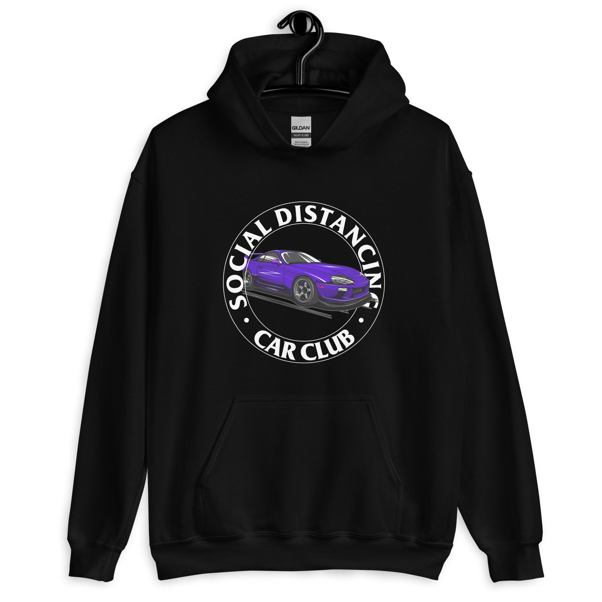 JZA80 JDM 2JZ Social Distancing Car Club Unisex Hoodie