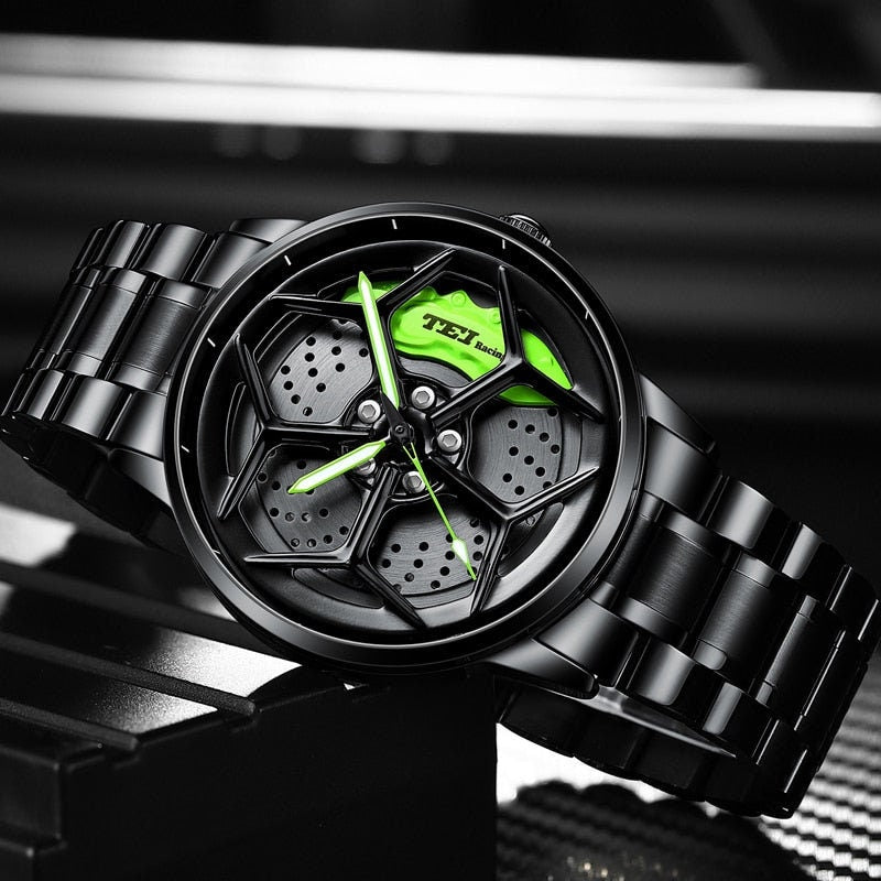 Gyro - Montre de course en alliage Lambo Tei Racing, accessoires pour passionnés de voitures.